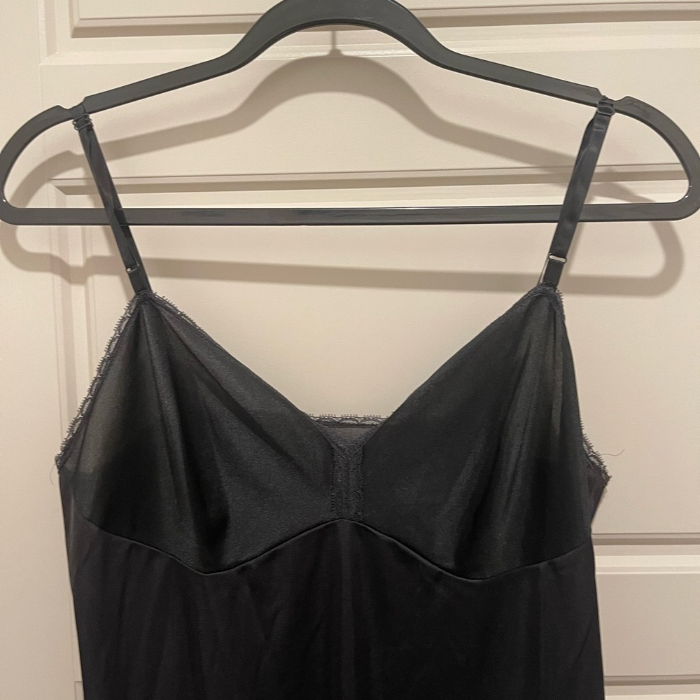 Vanity Fair Vintage Full Black Slip Size 38